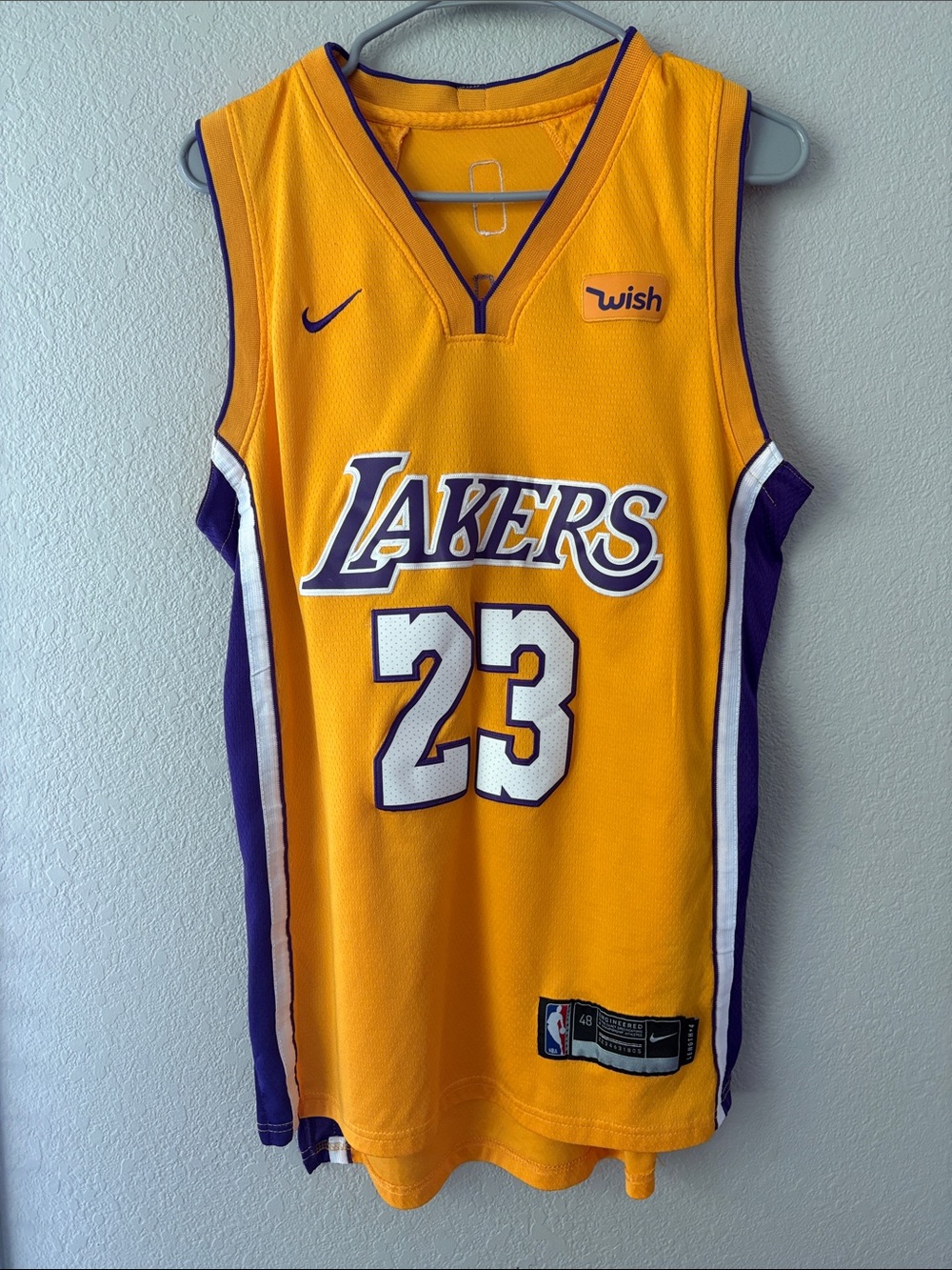 Nike Los Angeles Lakers #23 Gold Basketball Jersey